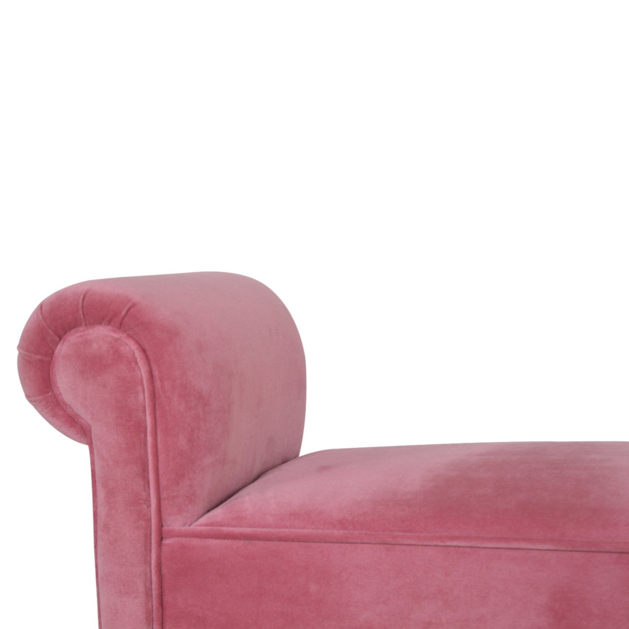 Pink Velvet Bench - Image 6