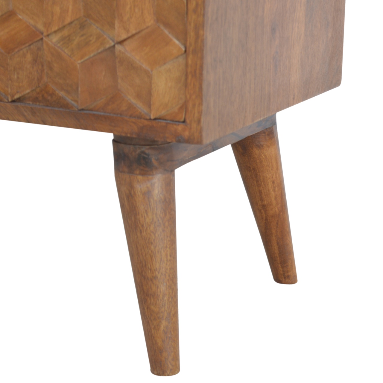 Chestnut Cube Carve Media Unit - Image 6