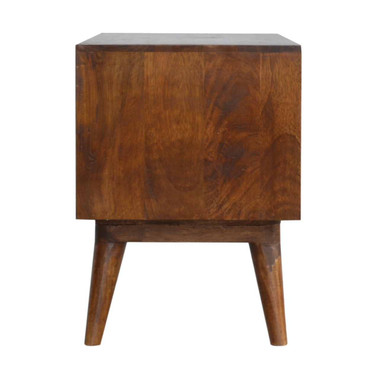 Chestnut Cube Carve Media Unit - Image 8