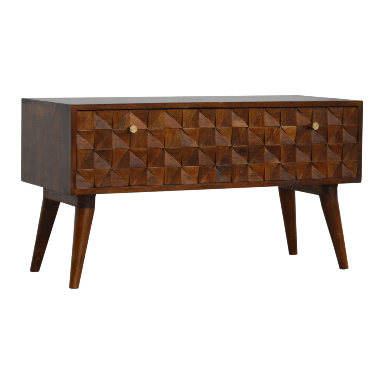 Chestnut Diamond Storage Bench - Image 2