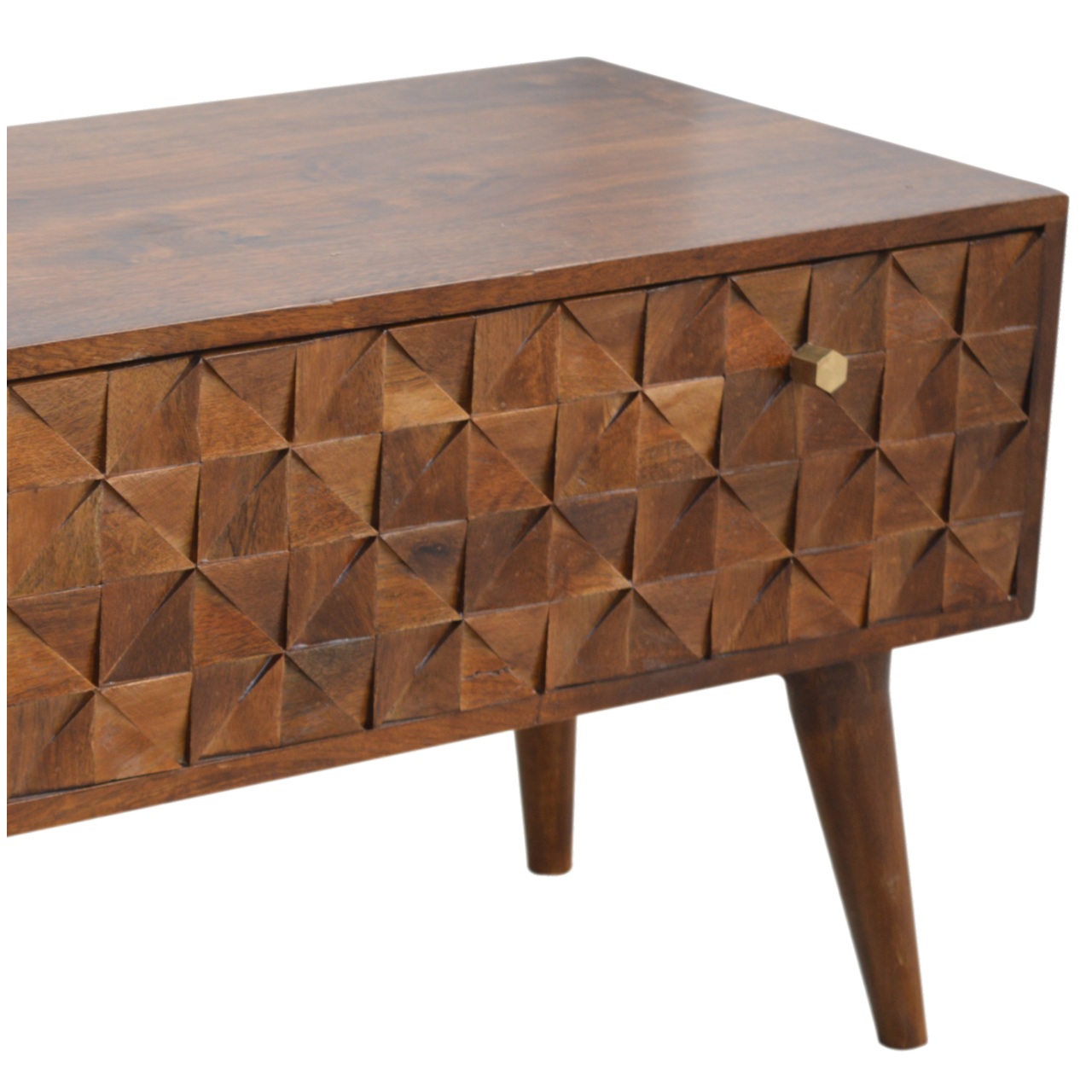 Chestnut Diamond Storage Bench - Image 4