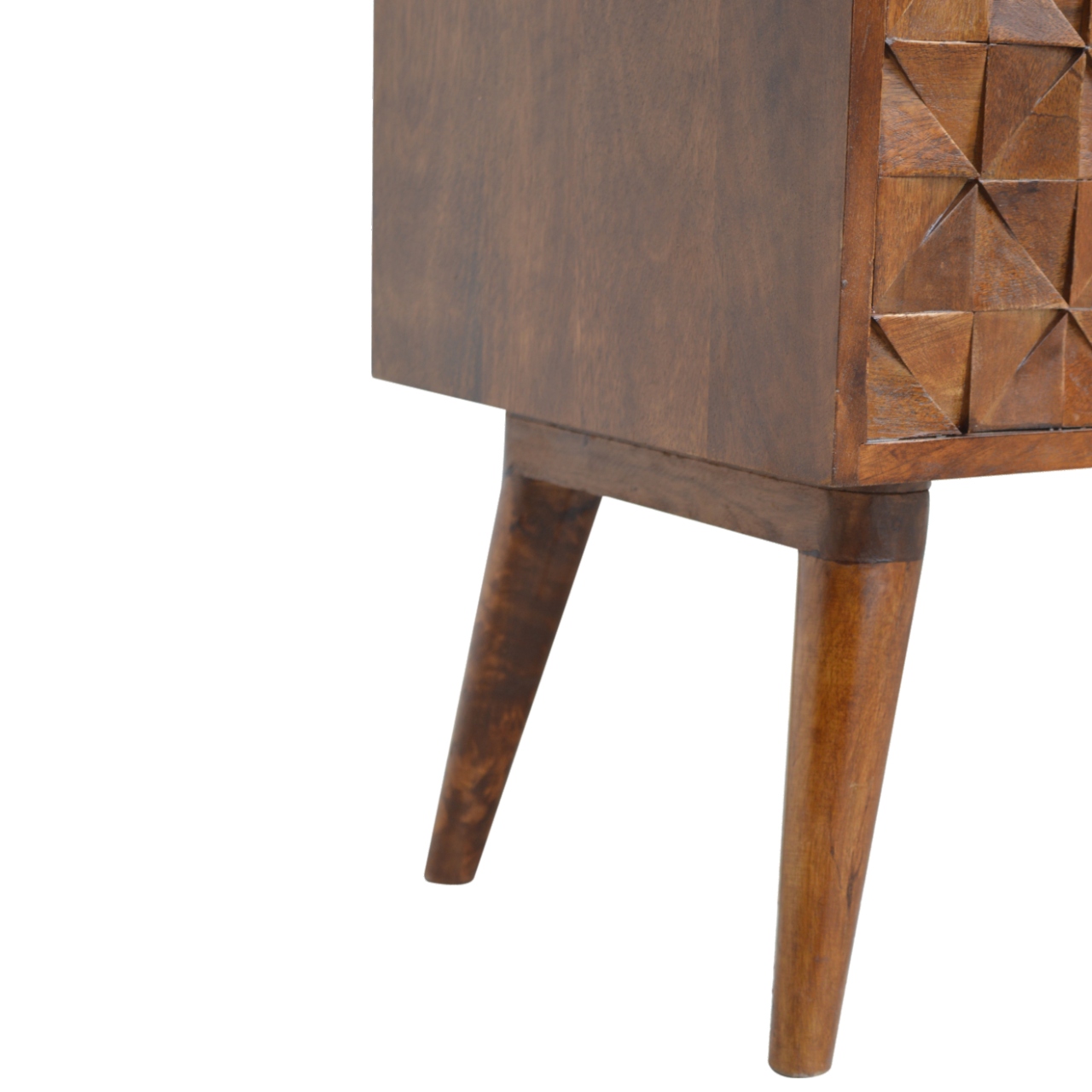 Chestnut Diamond Storage Bench - Image 5