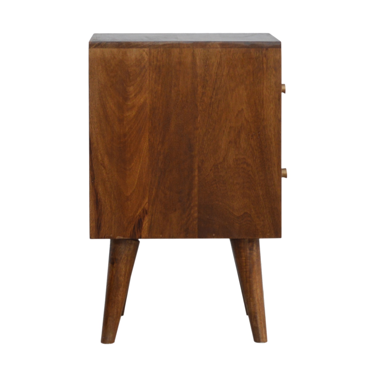 Diamond Carved Chestnut Bedside - Image 8