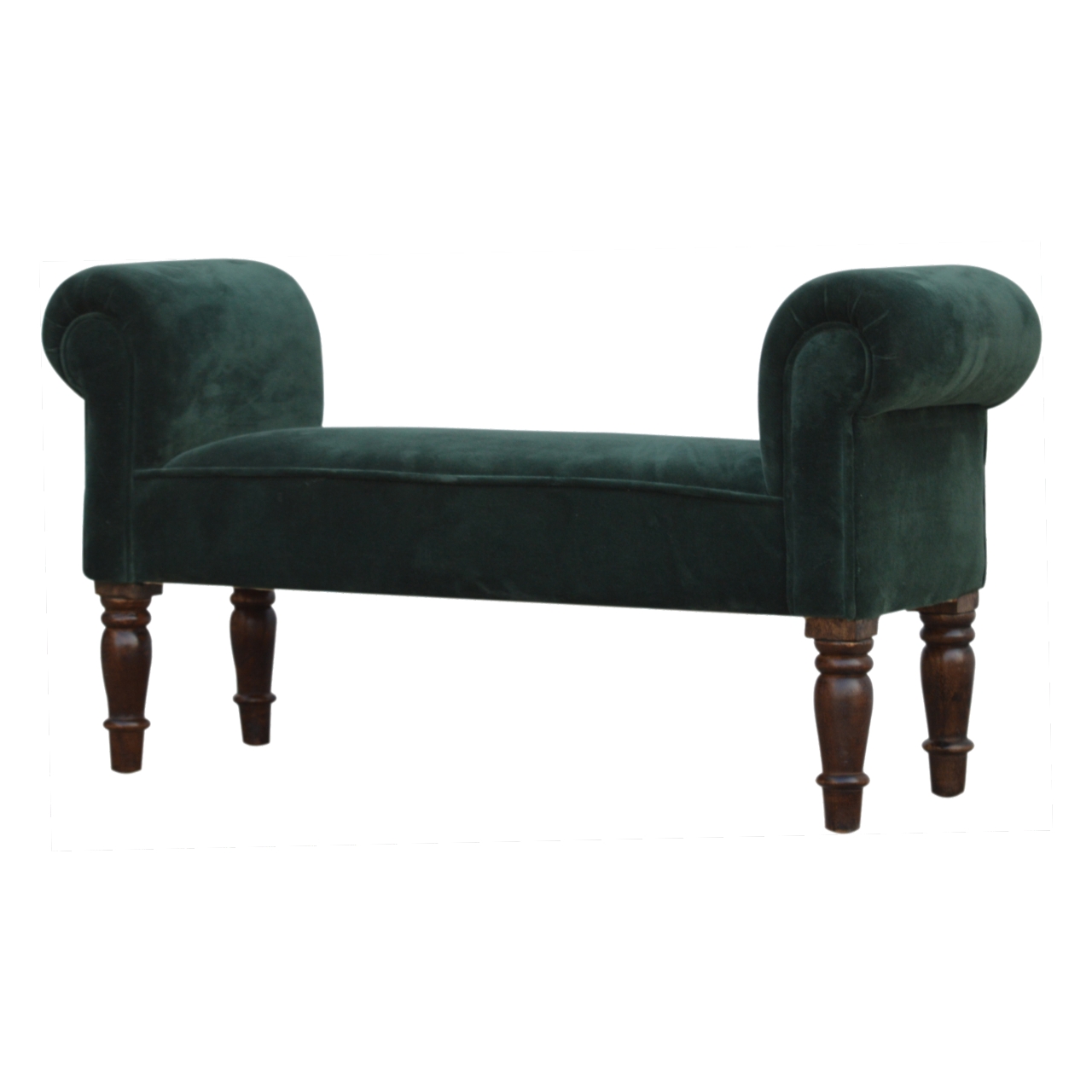 Emerald Velvet Bench - Image 3