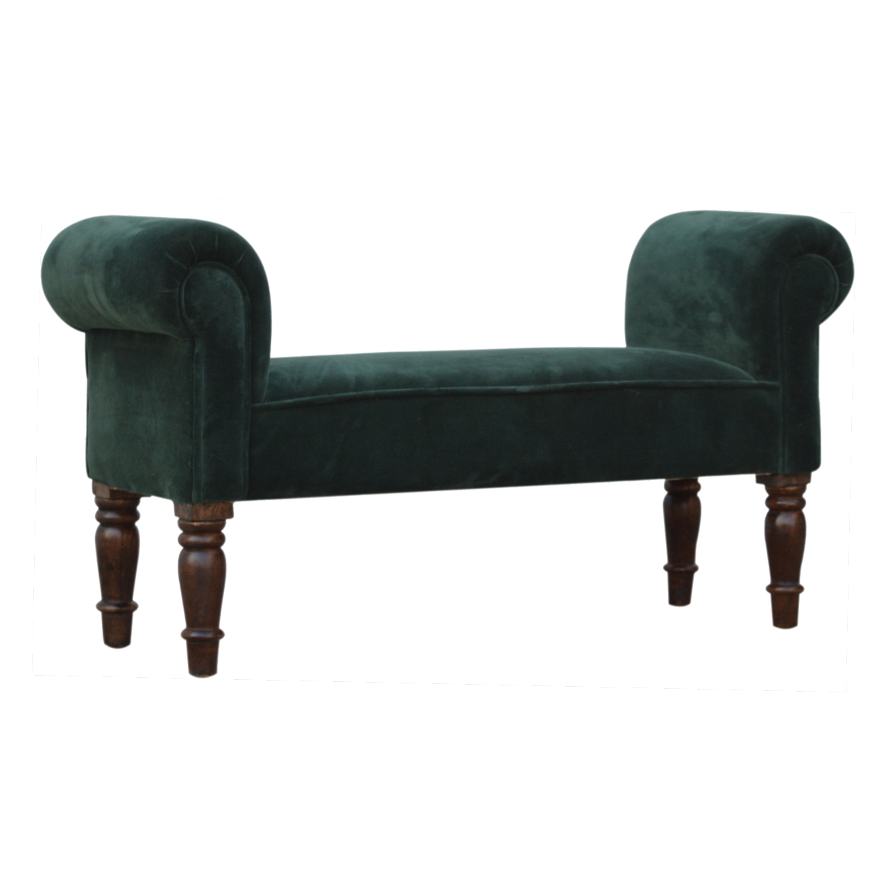 Emerald Velvet Bench - Image 2
