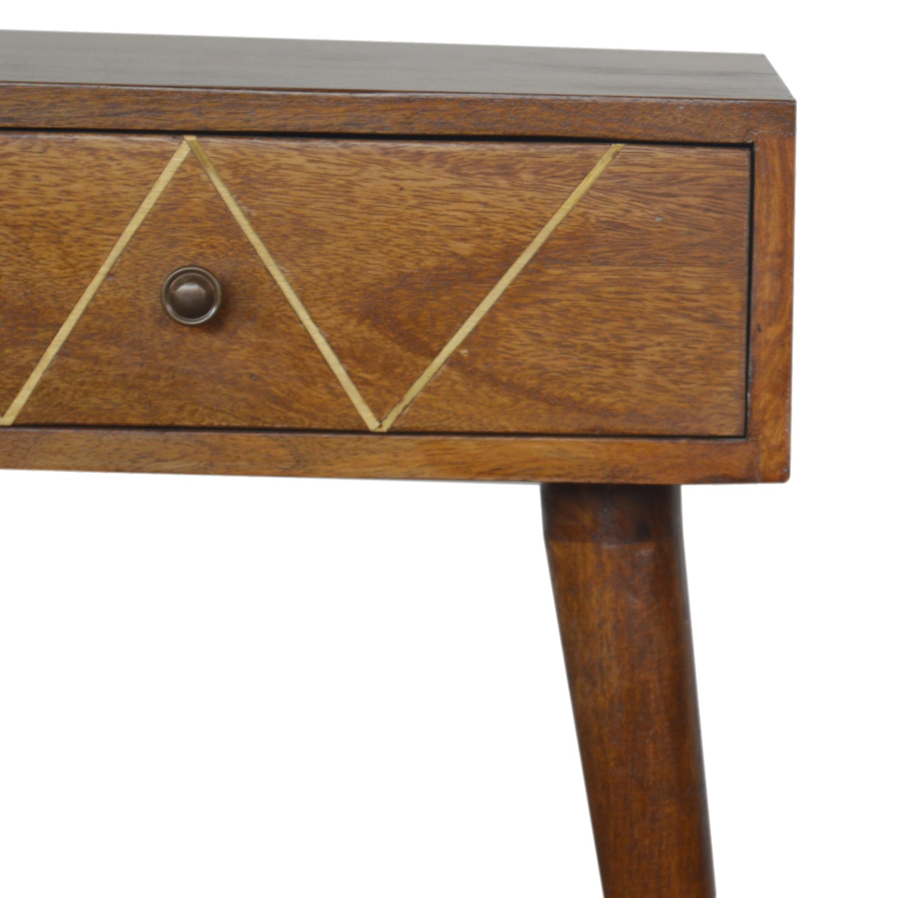 Geometric Brass Inlay Bedside - Image 4
