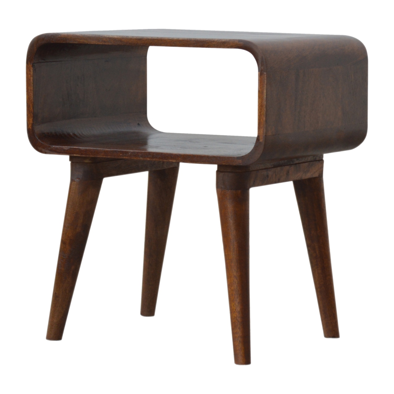 Curved Open Chestnut Bedside - Image 2