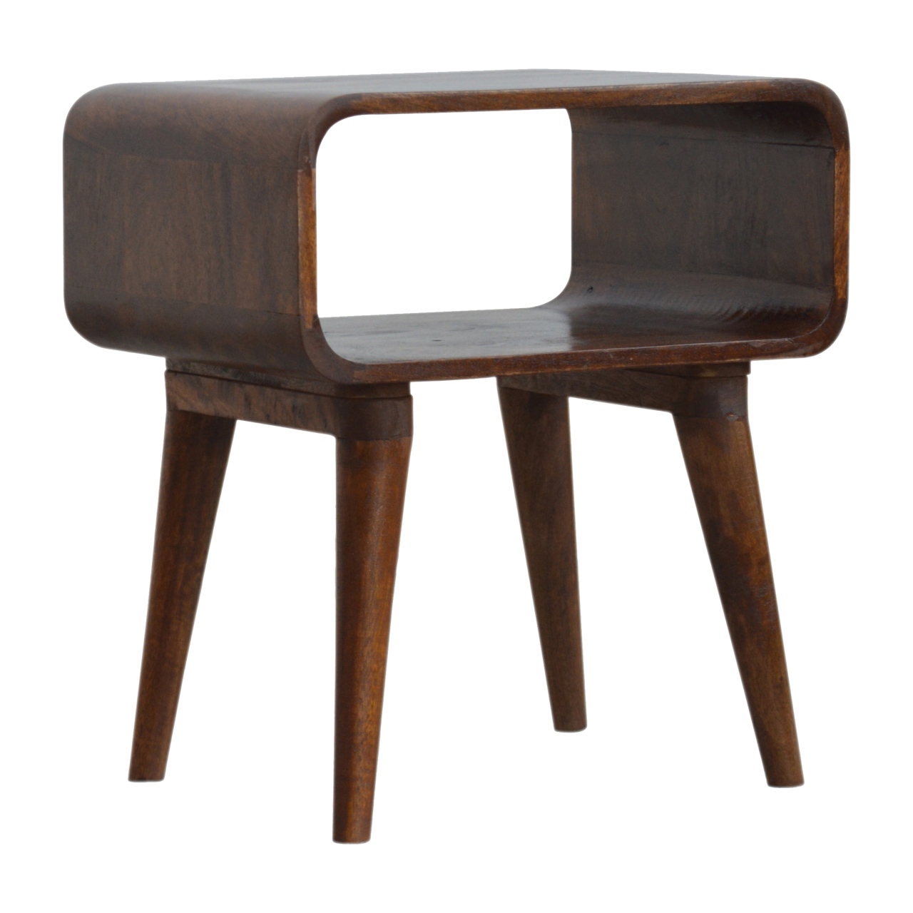 Curved Open Chestnut Bedside - Image 3