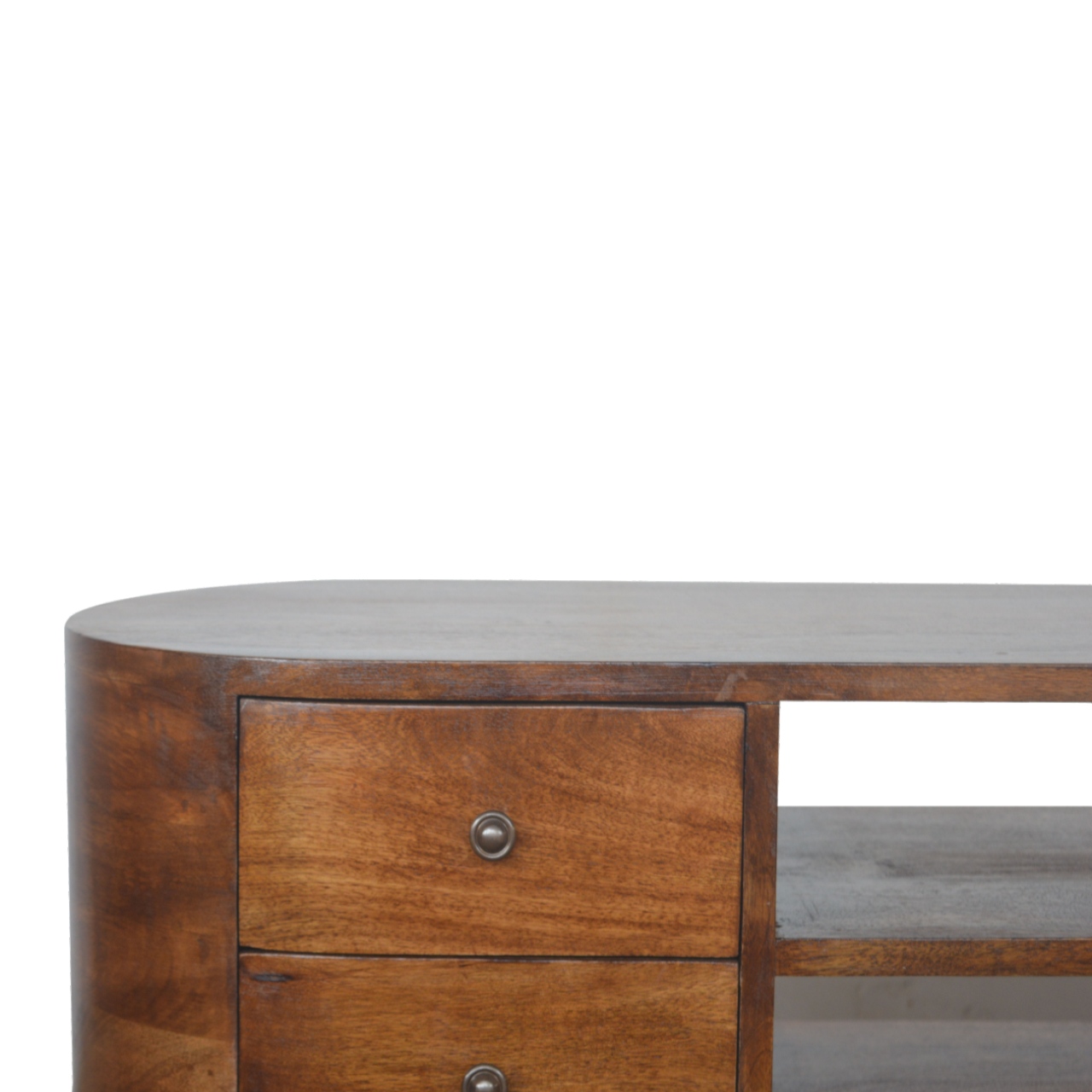 Chestnut Rounded Entertainment Unit - Image 6