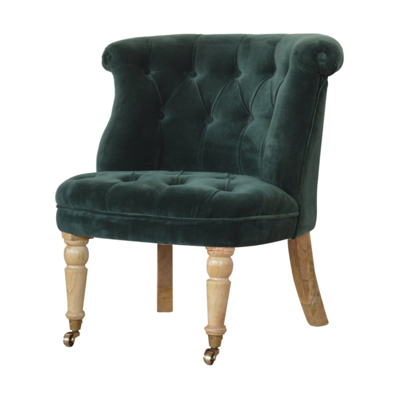 Emerald Velvet Accent Chair - Image 2