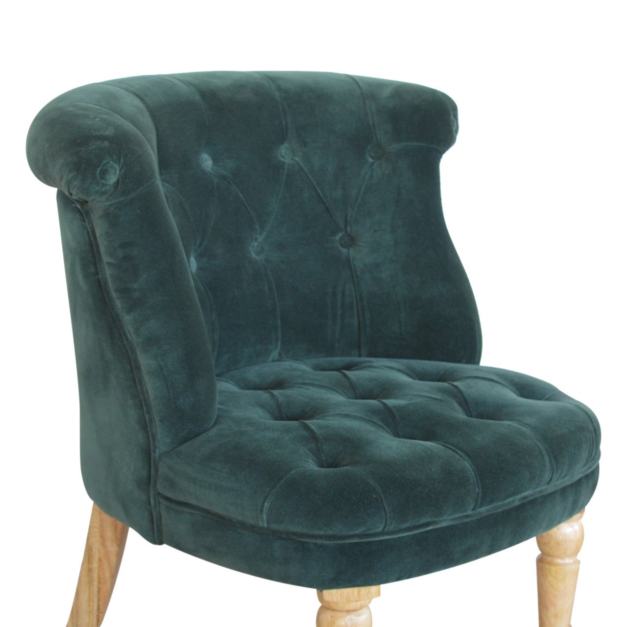 Emerald Velvet Accent Chair - Image 3