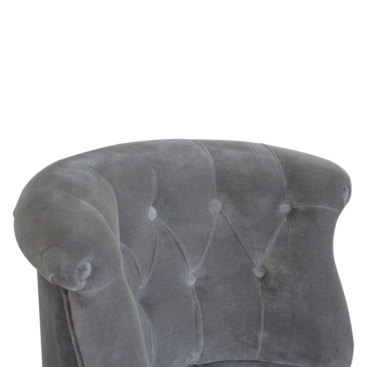 Grey Velvet Accent Chair - Image 5