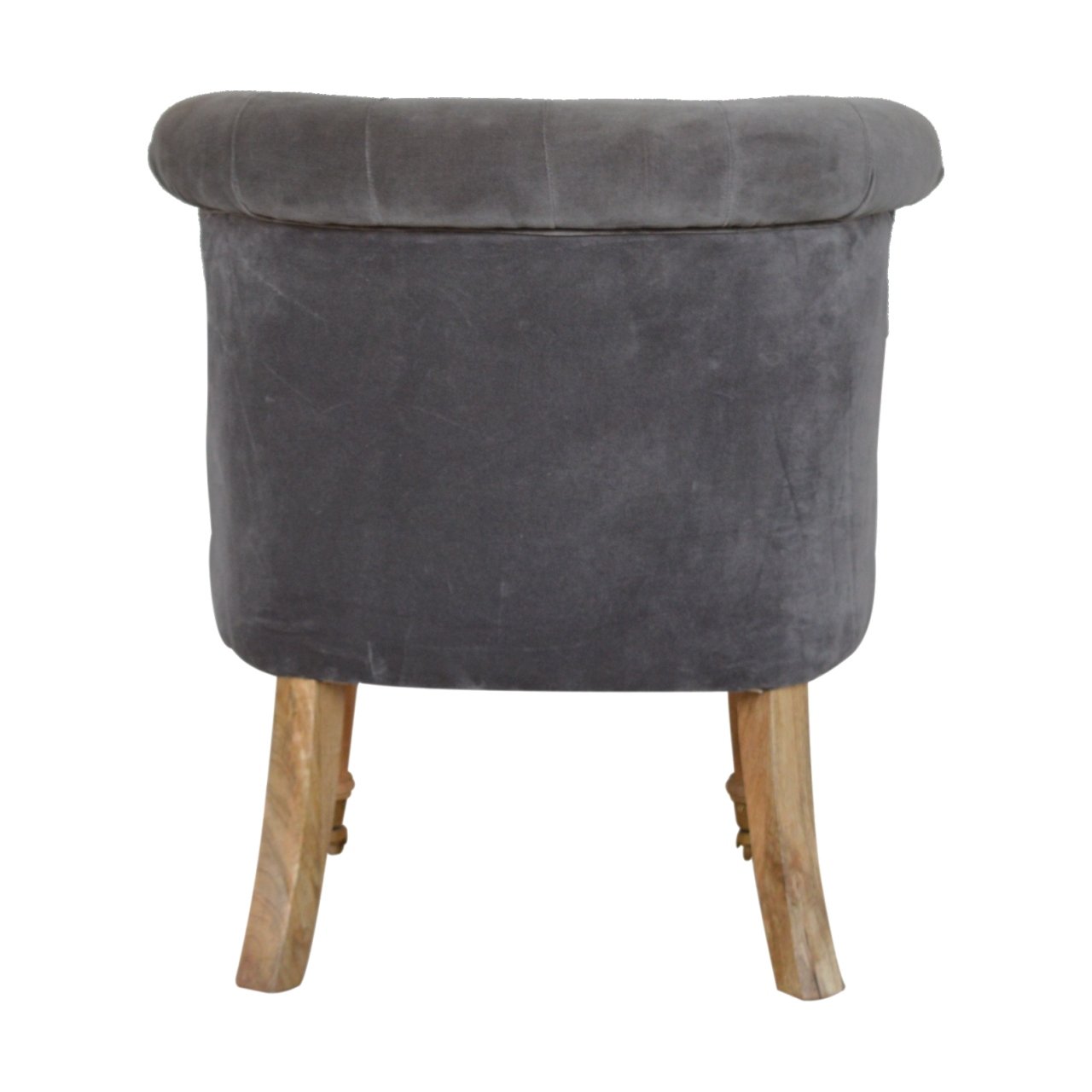 Grey Velvet Accent Chair - Image 9