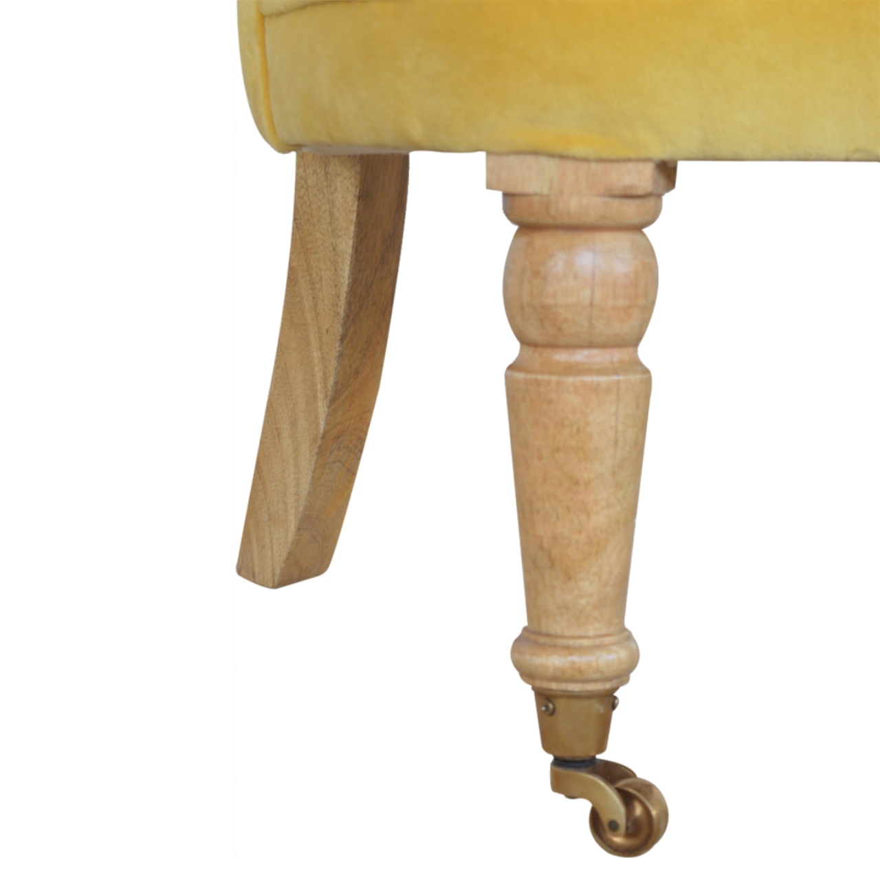 Mustard Velvet Accent Chair - Image 6