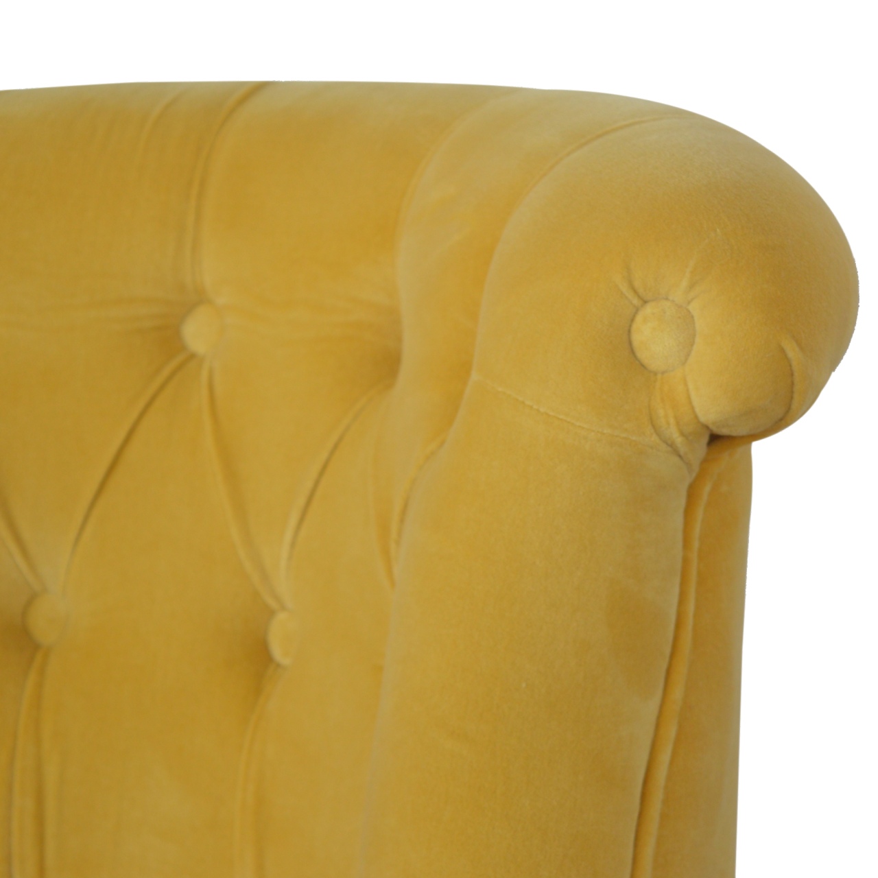 Mustard Velvet Accent Chair - Image 7