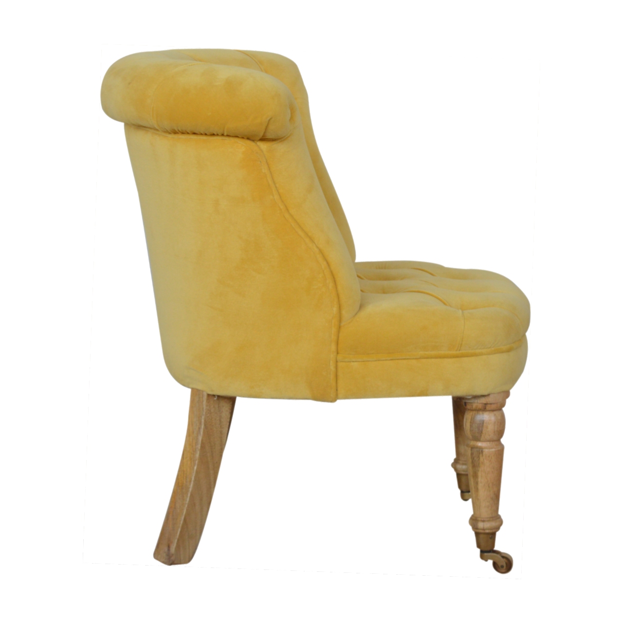 Mustard Velvet Accent Chair - Image 8