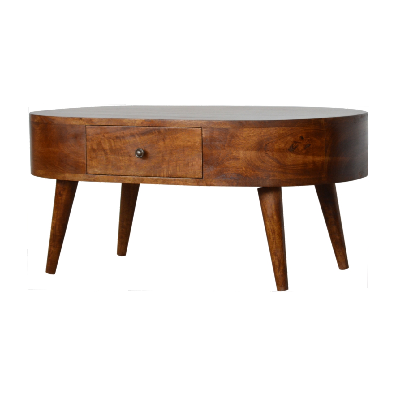 Chestnut Rounded Coffee Table - Image 3