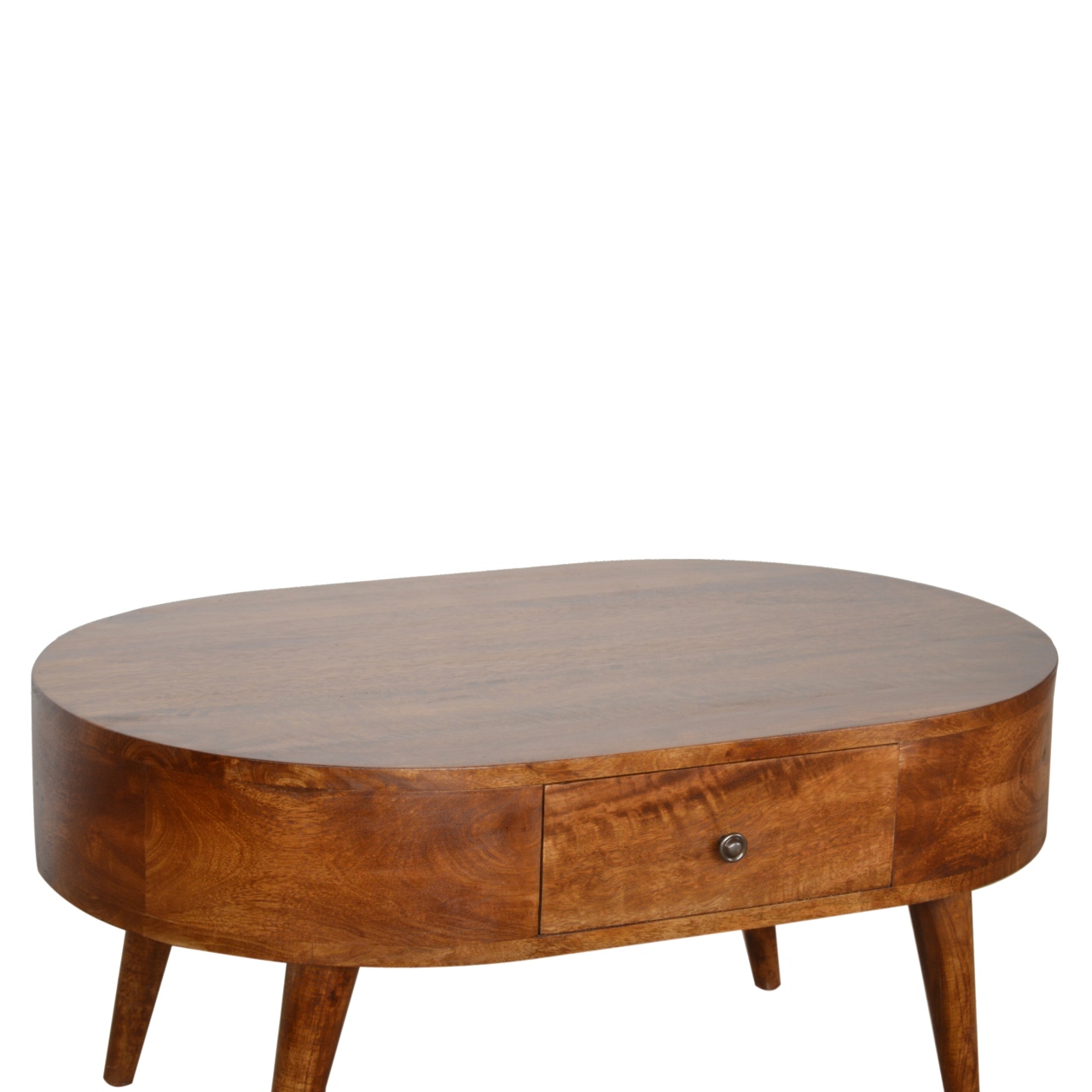 Chestnut Rounded Coffee Table - Image 4