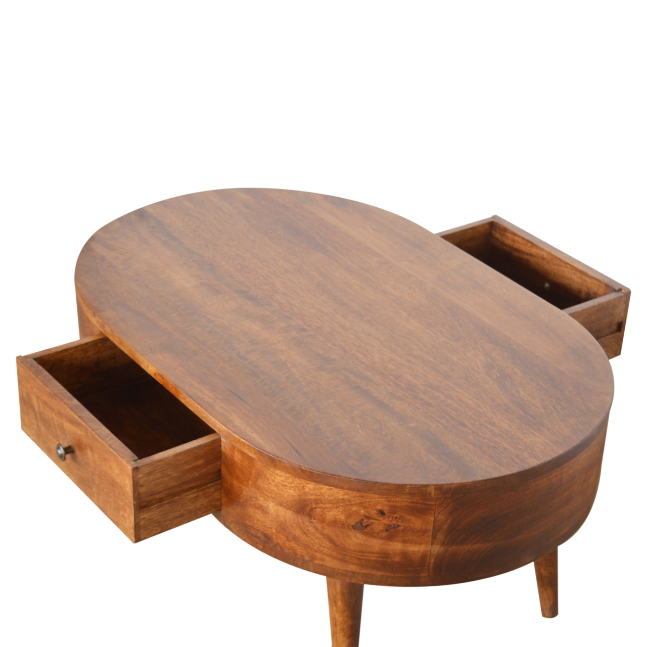 Chestnut Rounded Coffee Table - Image 5