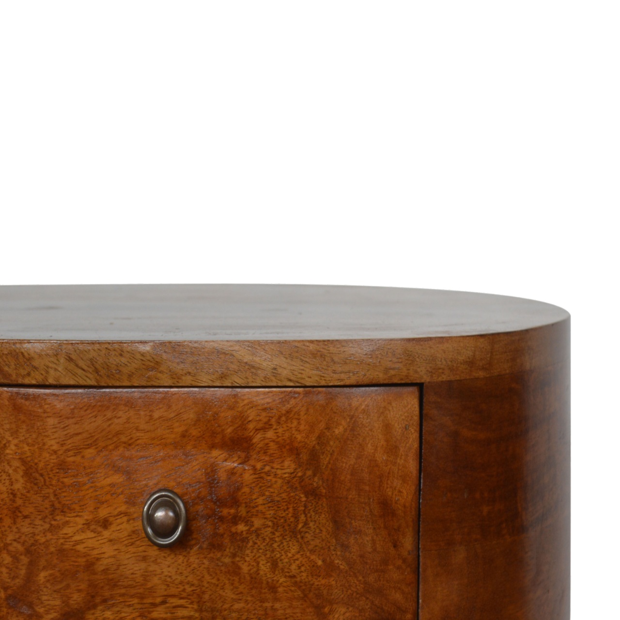 Chestnut Rounded Bedside Table - Image 4