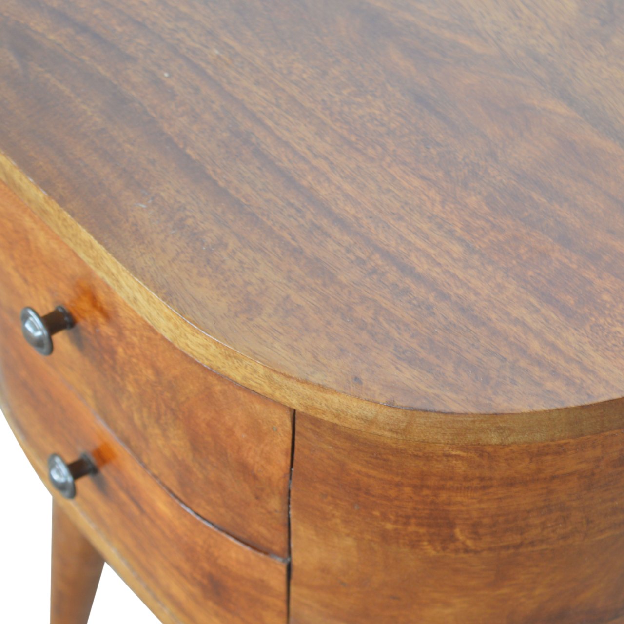 Chestnut Rounded Bedside Table - Image 5