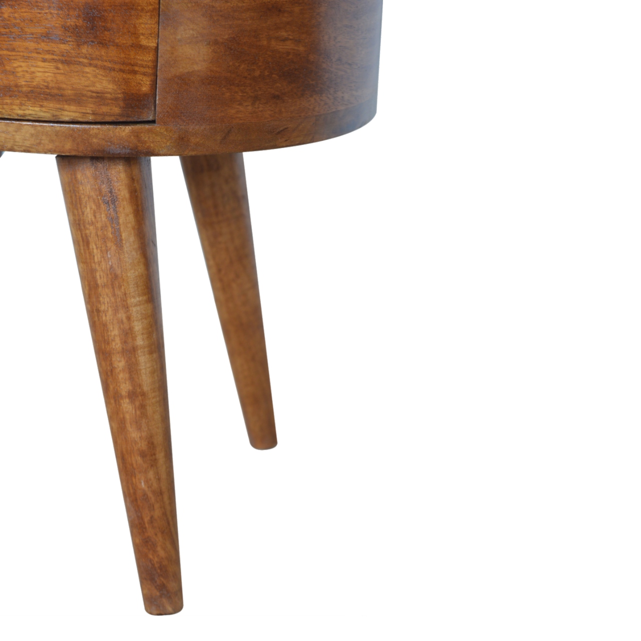 Chestnut Rounded Bedside Table - Image 7