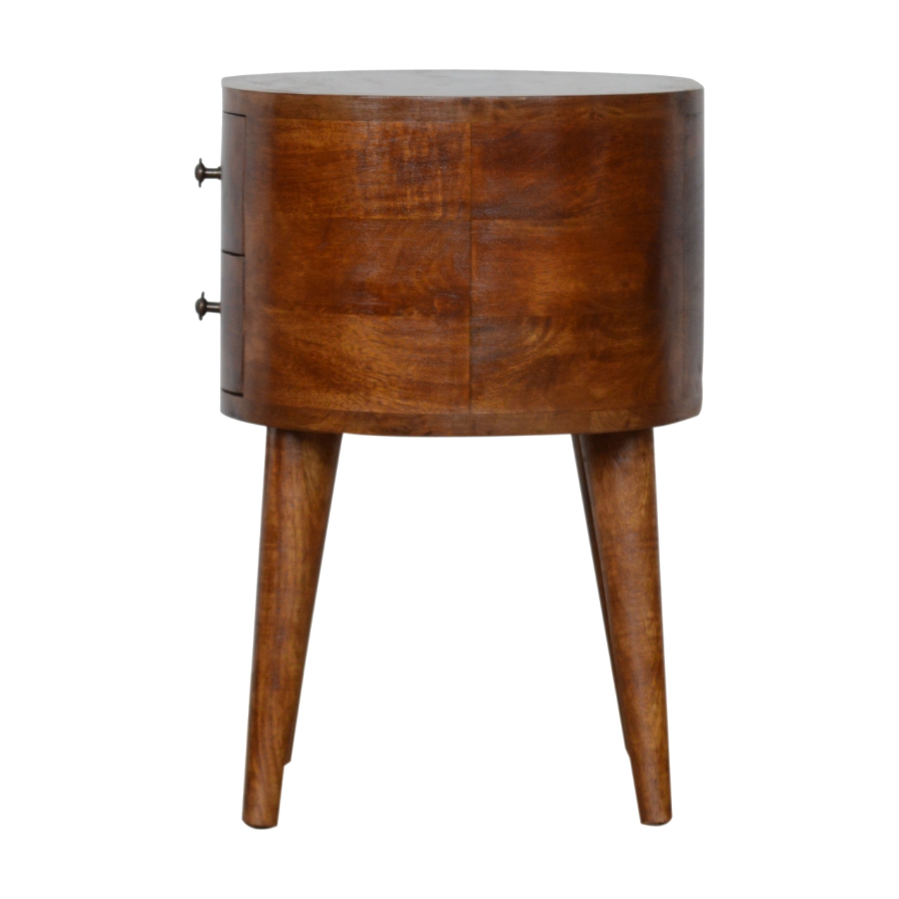 Chestnut Rounded Bedside Table - Image 8