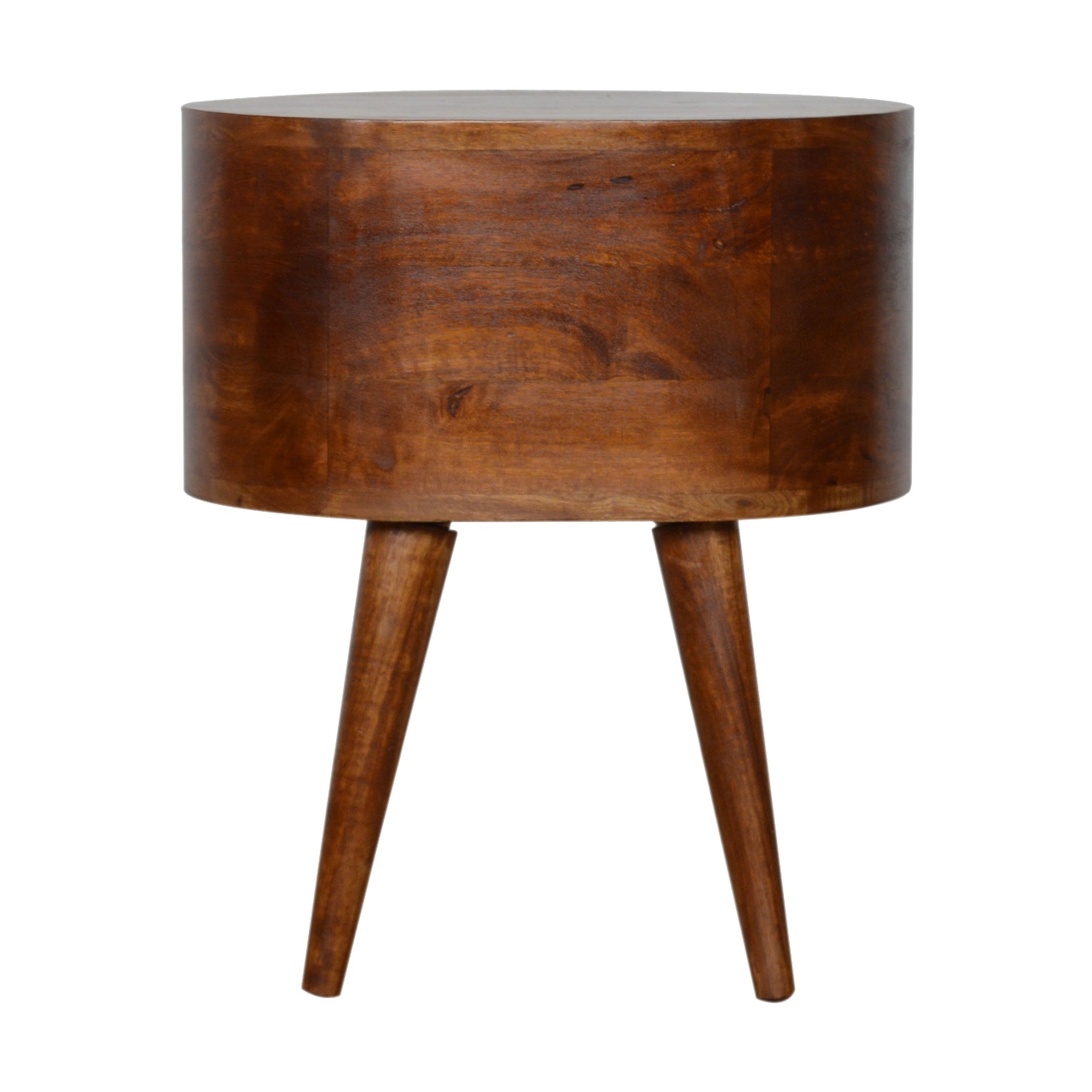 Chestnut Rounded Bedside Table - Image 9