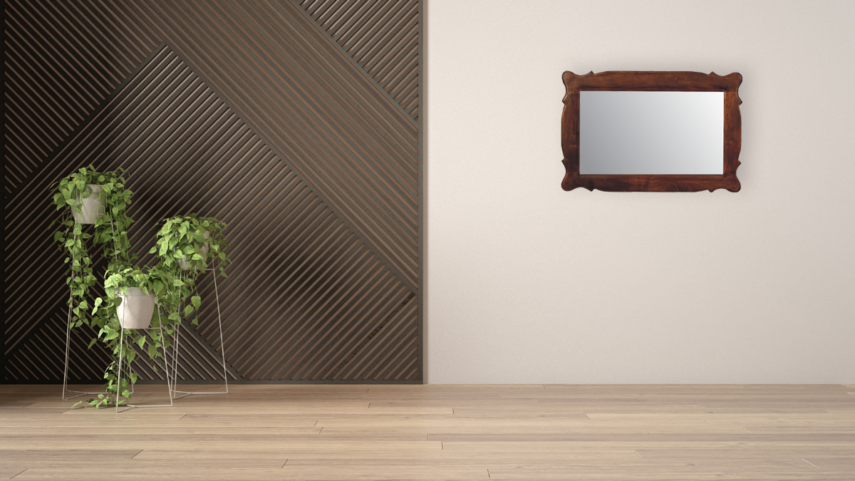 Chestnut Oblong Mirror Frame - Image 9