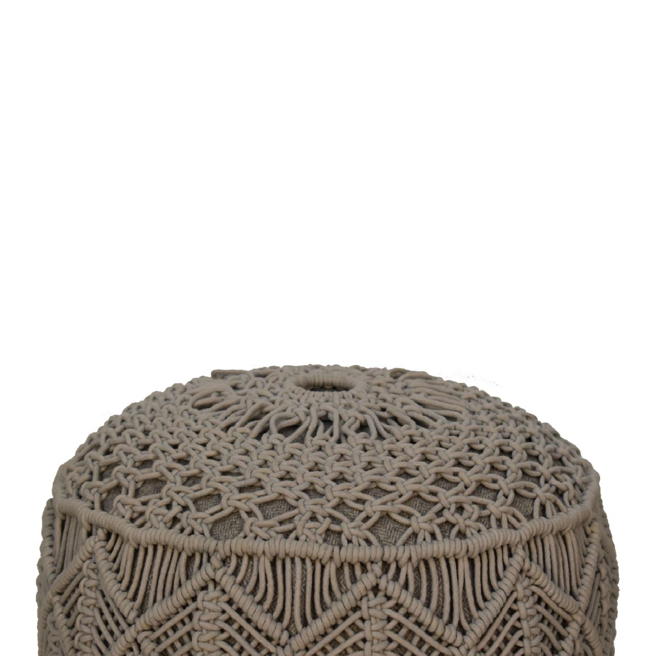 Crotchet Grey Footstool - Image 4
