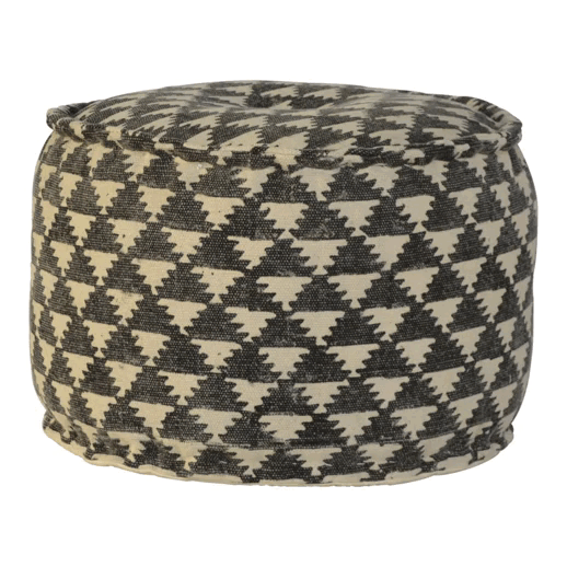 Jute Durrie Round Footstool - Image 6