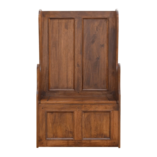 Lid up County Style Monks Bench - Image 9