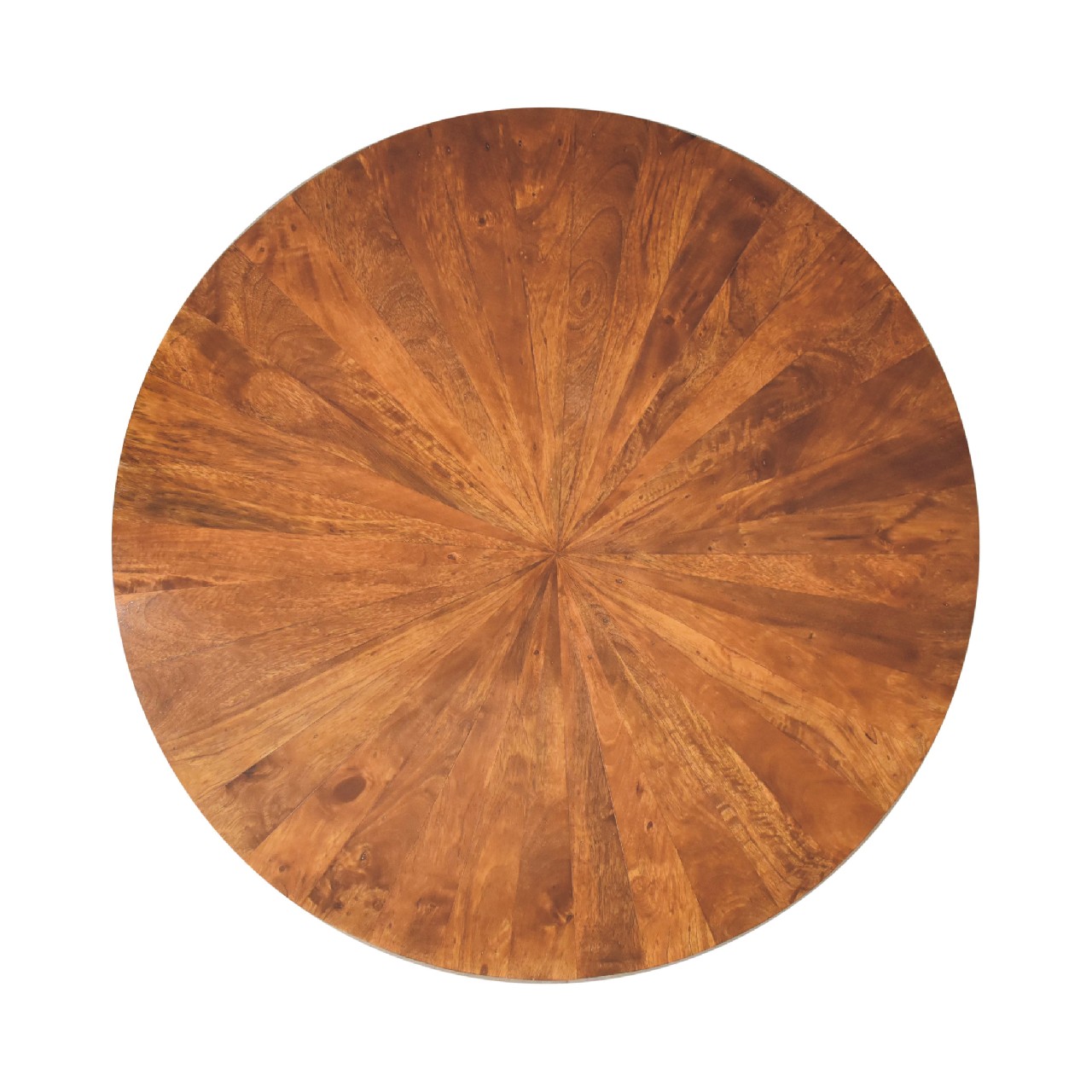 Chestnut Round Wooden Coffee Table - Image 9