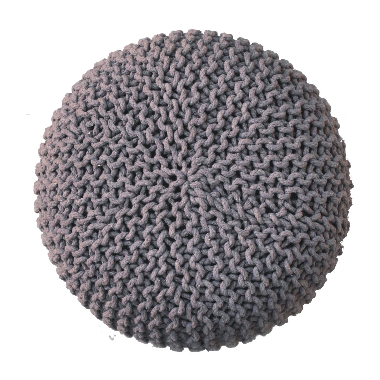 Keeva Grey Round Footstool - Image 4