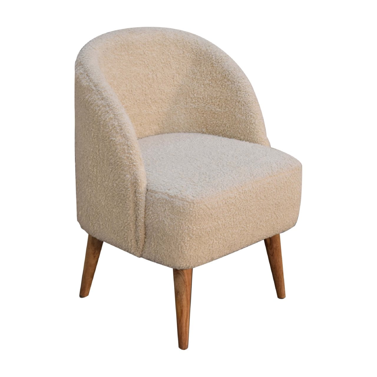 Cream Boucle Tub Chair - Image 6