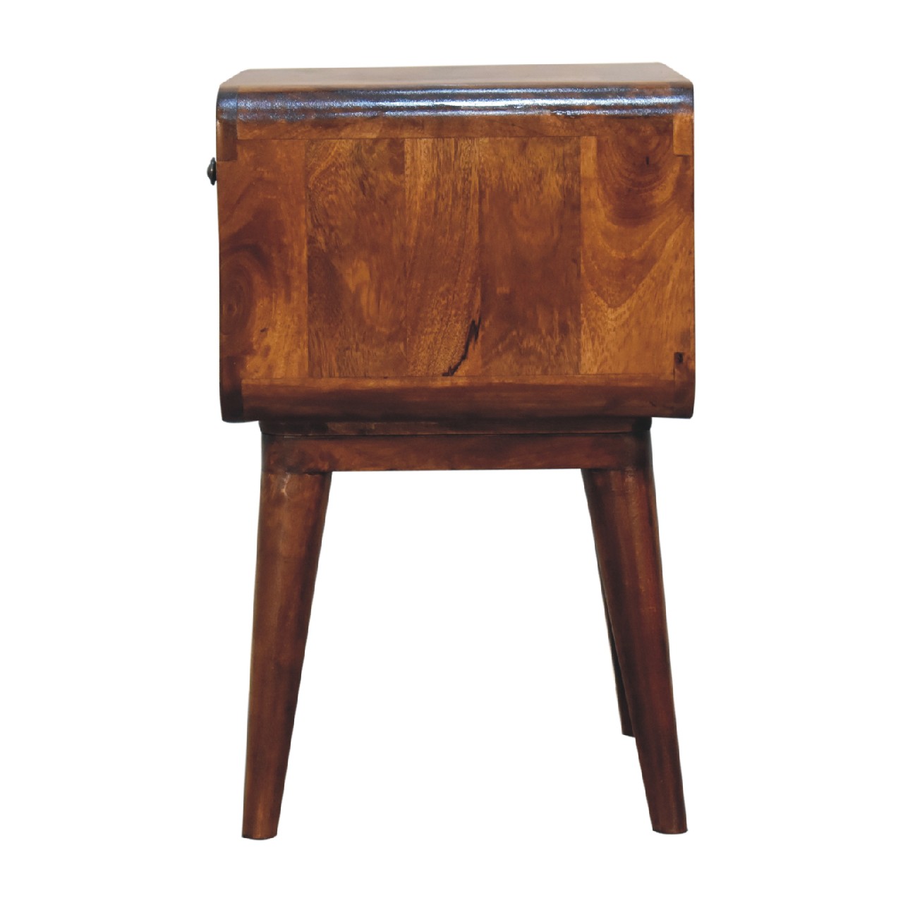Curve Open Slot Chestnut Bedside - Image 9