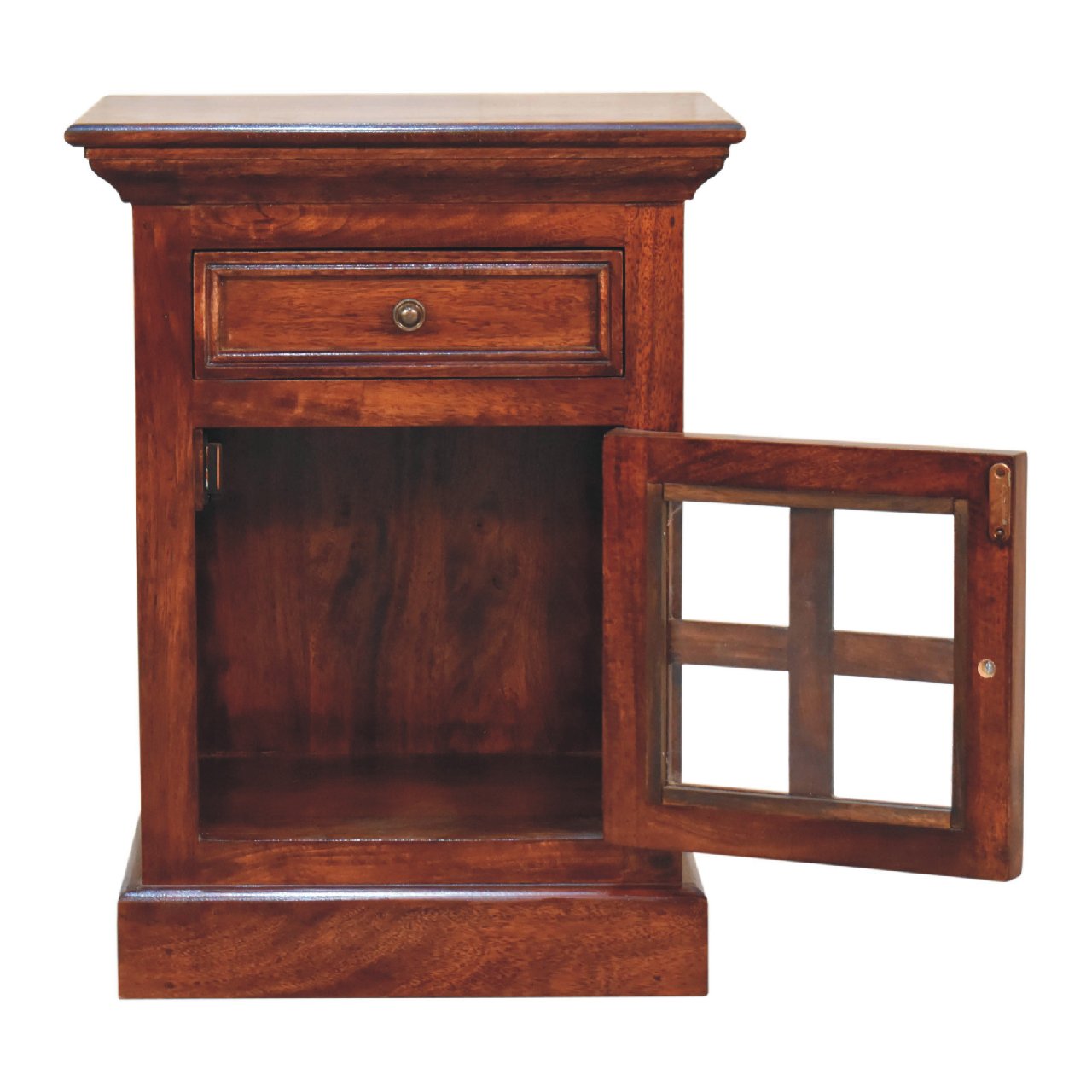 Cherry Bedside with Glazed Door - Image 9