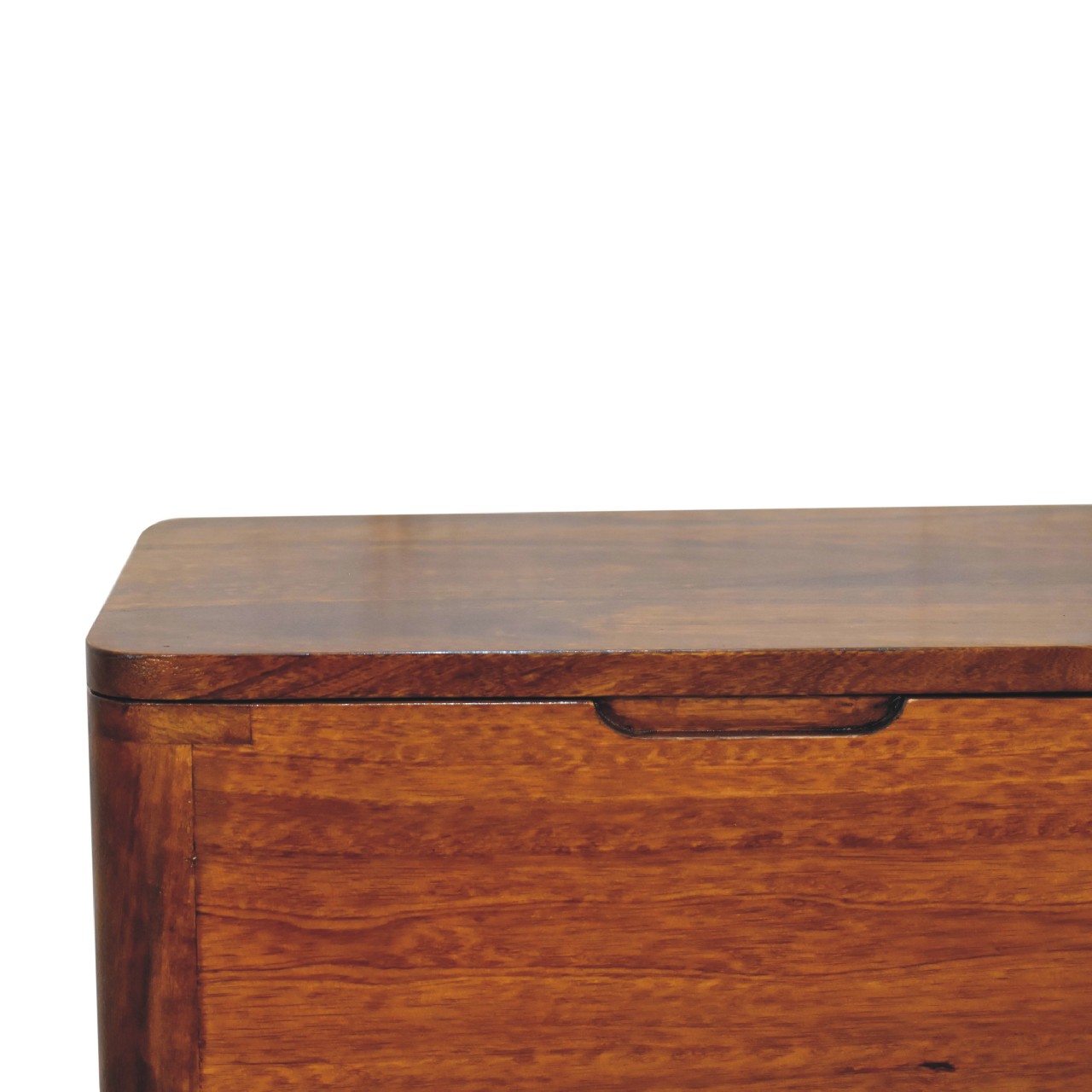 Chestnut Lid-up Storage Stool - Image 6