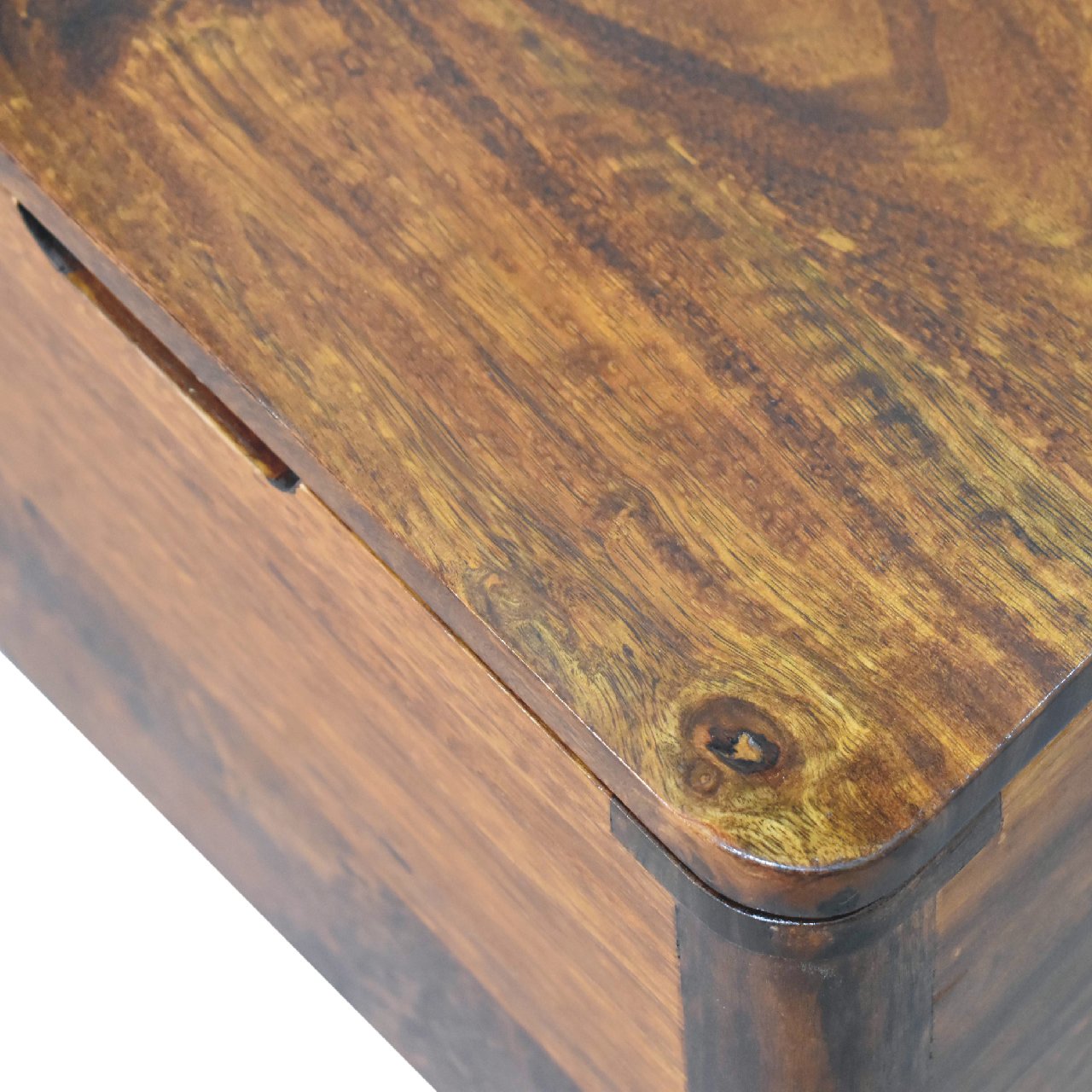 Chestnut Lid-up Storage Stool - Image 8