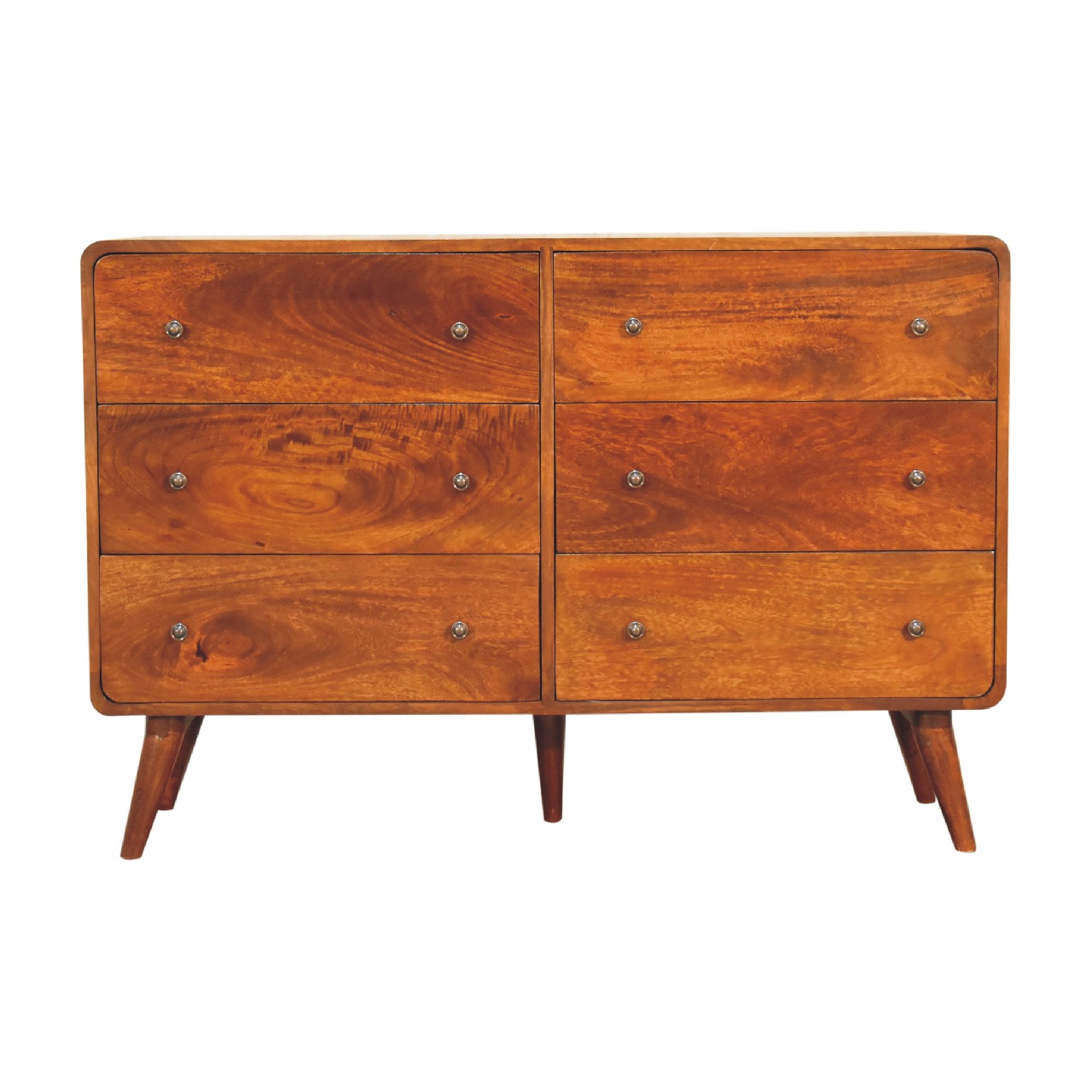Large Curved Chestnut Chest - Image 2