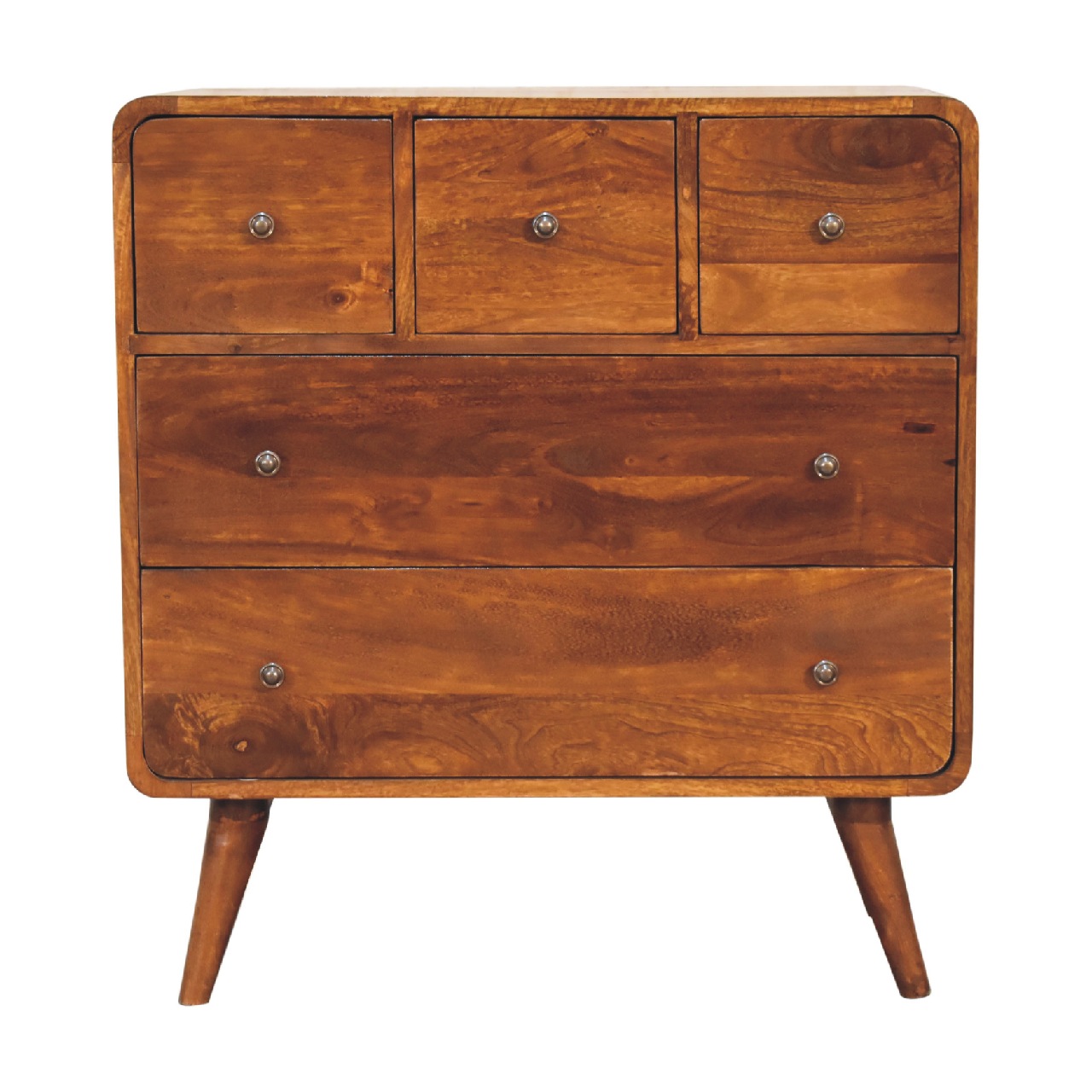 3 over 2 Curved Chestnut Chest - Image 2