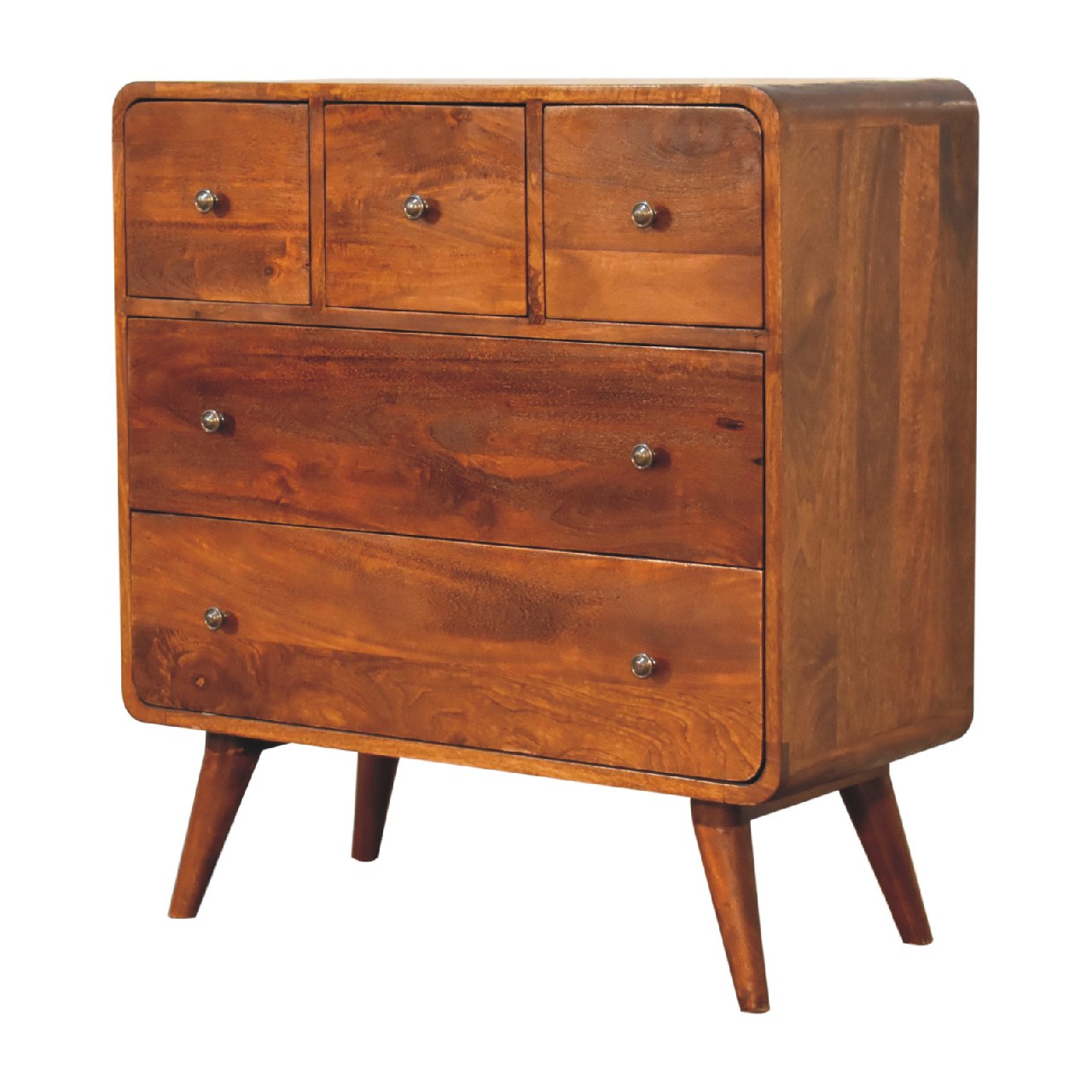 3 over 2 Curved Chestnut Chest - Image 3