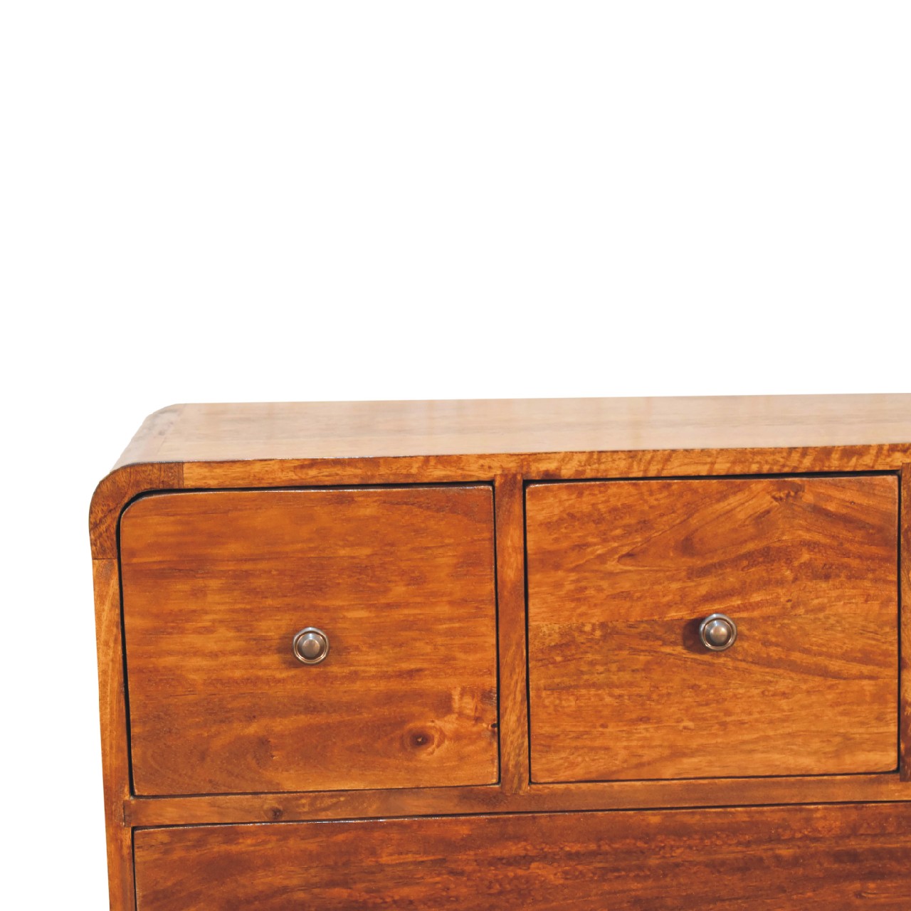 3 over 2 Curved Chestnut Chest - Image 5