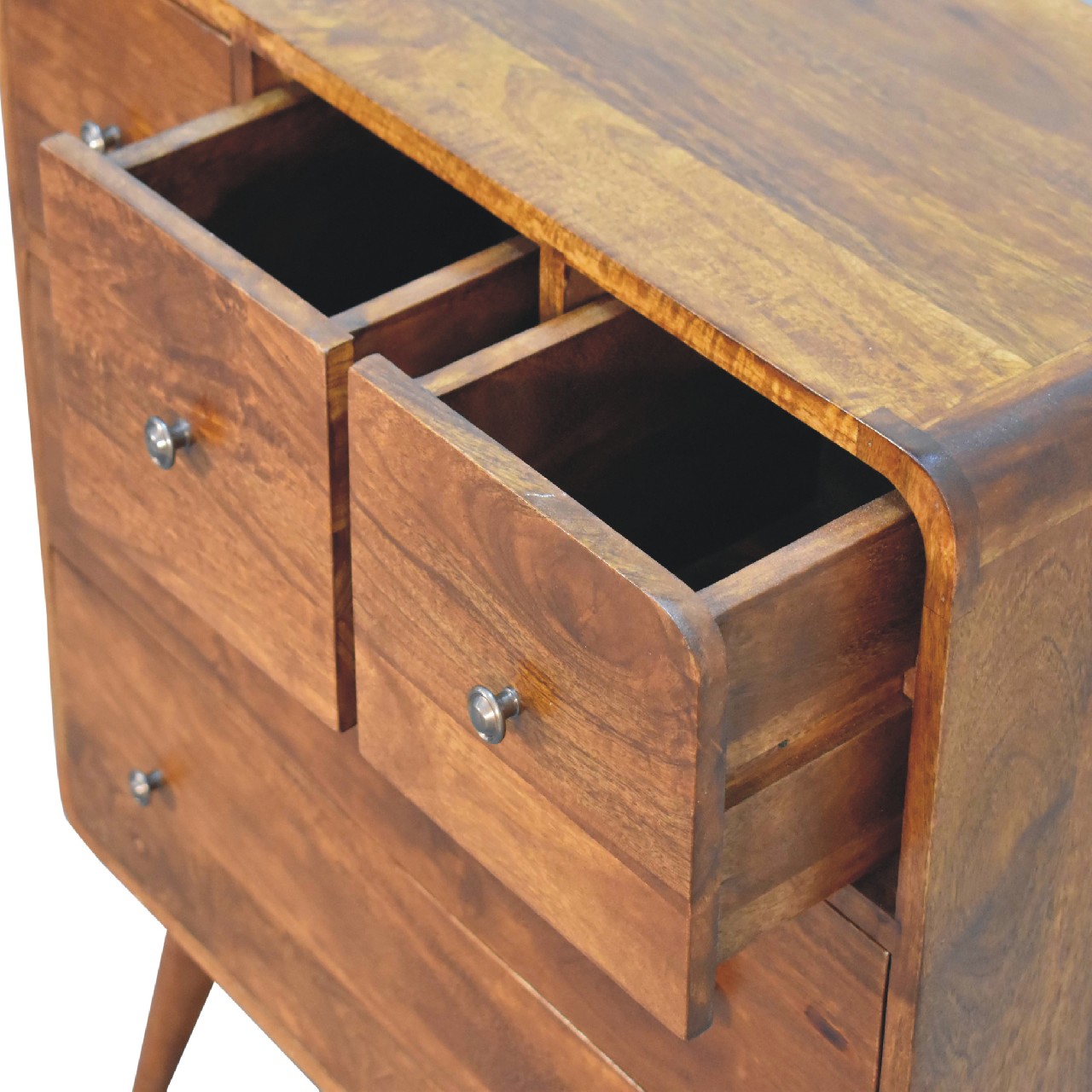3 over 2 Curved Chestnut Chest - Image 7