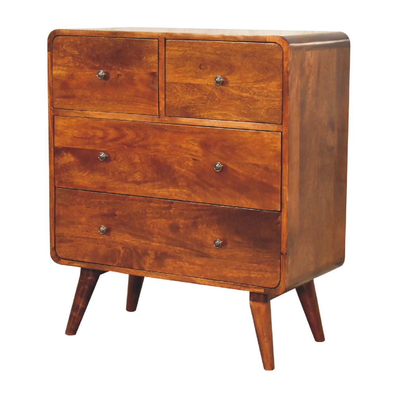 2 over 2 Curved Chesnut Chest - Image 3