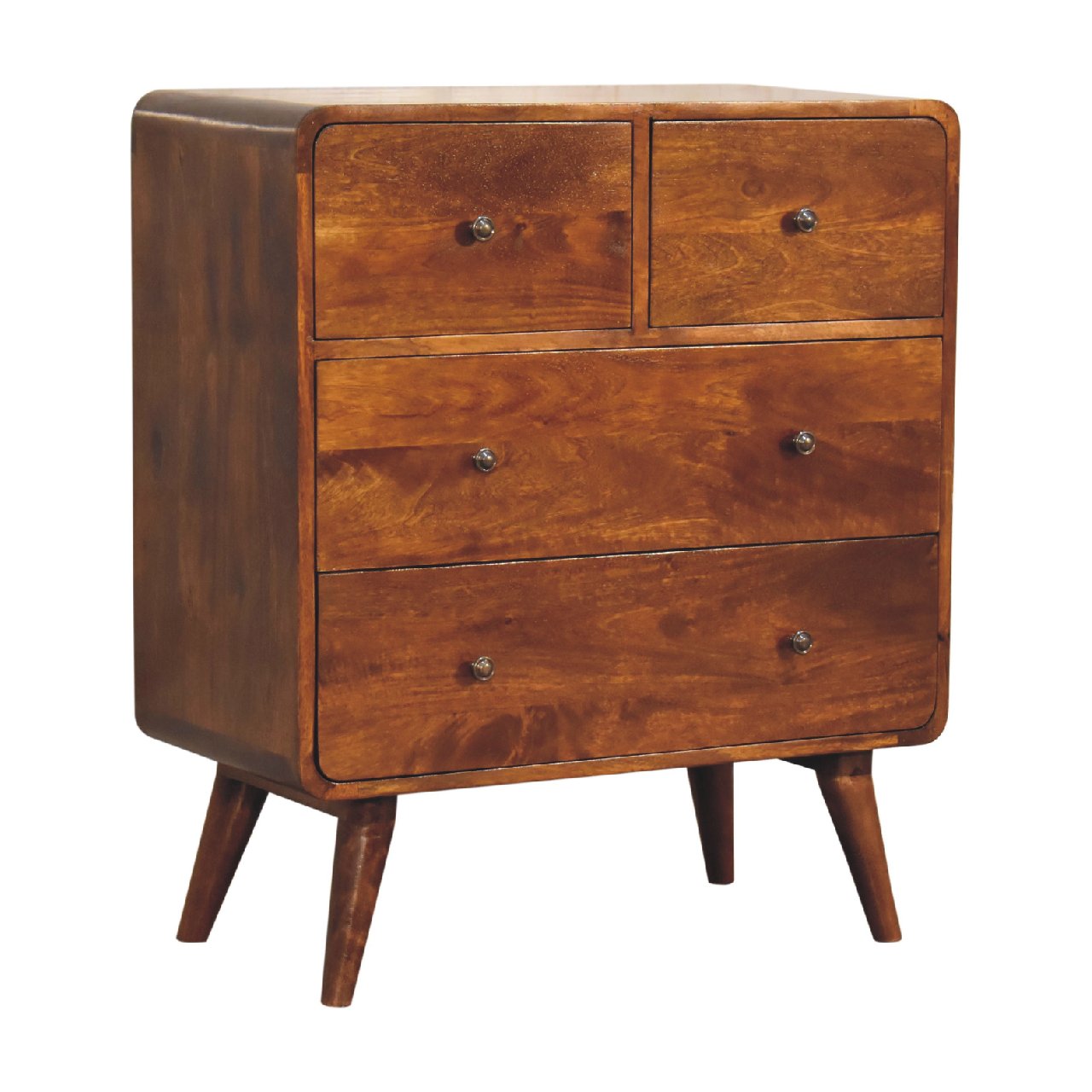 2 over 2 Curved Chesnut Chest - Image 4