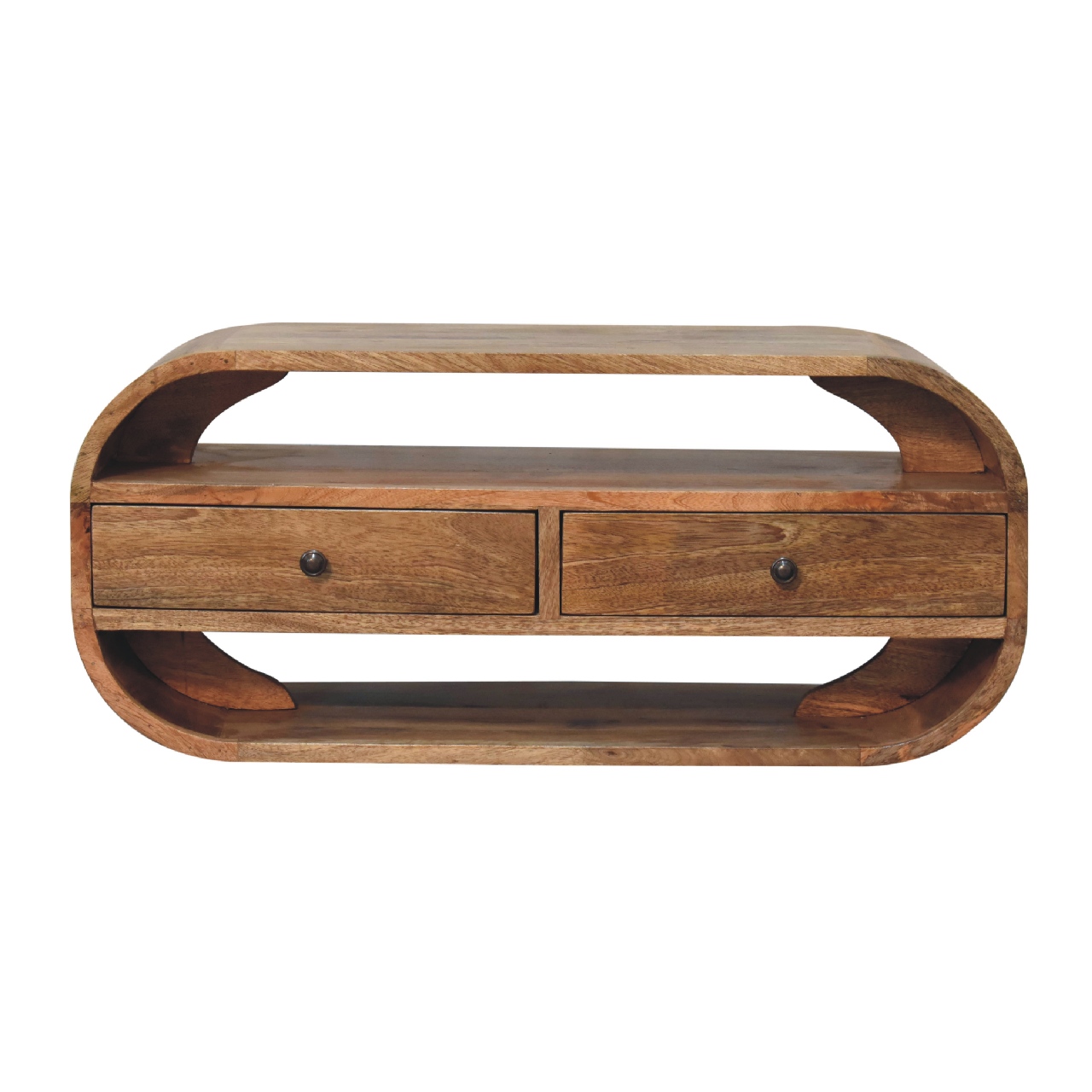 2 Drawer Curved Edge Media Unit - Image 2