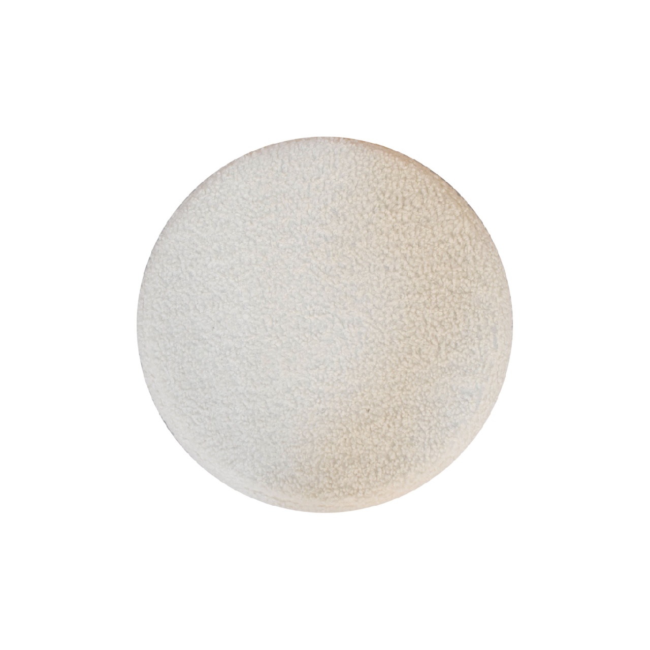 Cream Boucle Petite Footstool - Image 9