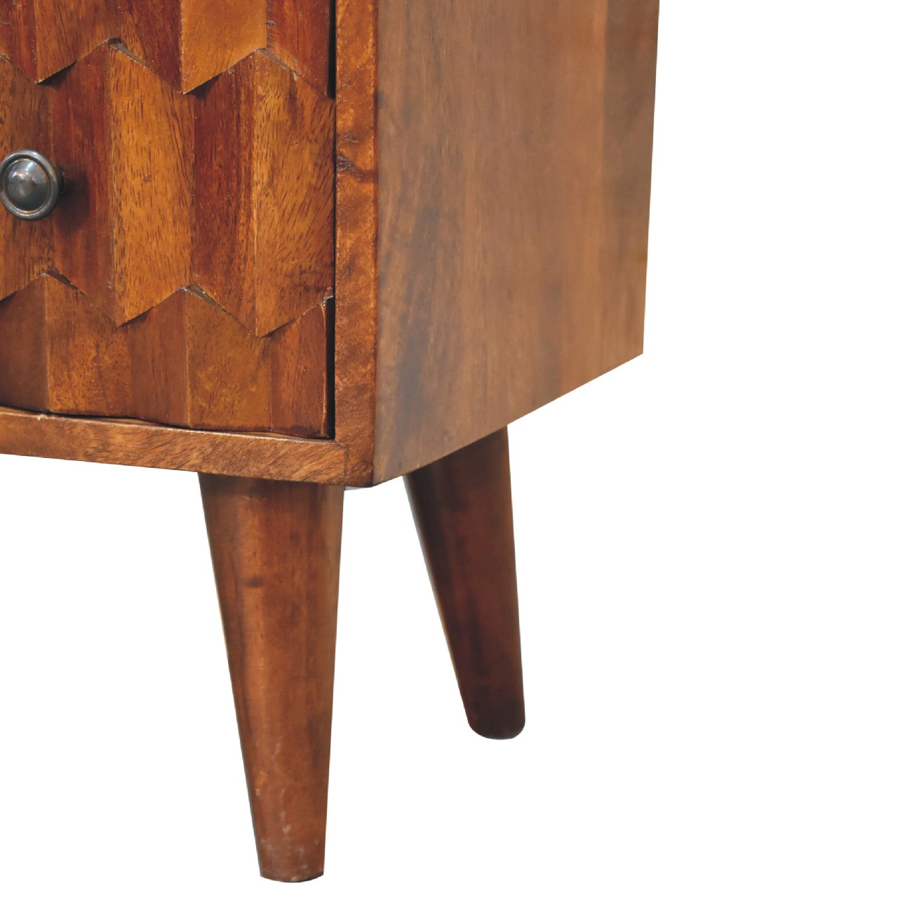 Chestnut Pineapple Carved Chest - Image 8