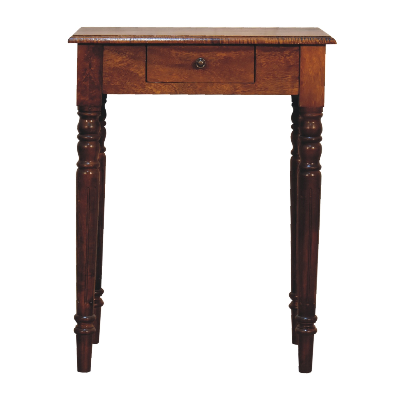 Chestnut Turned Leg Writing Desk - Image 2